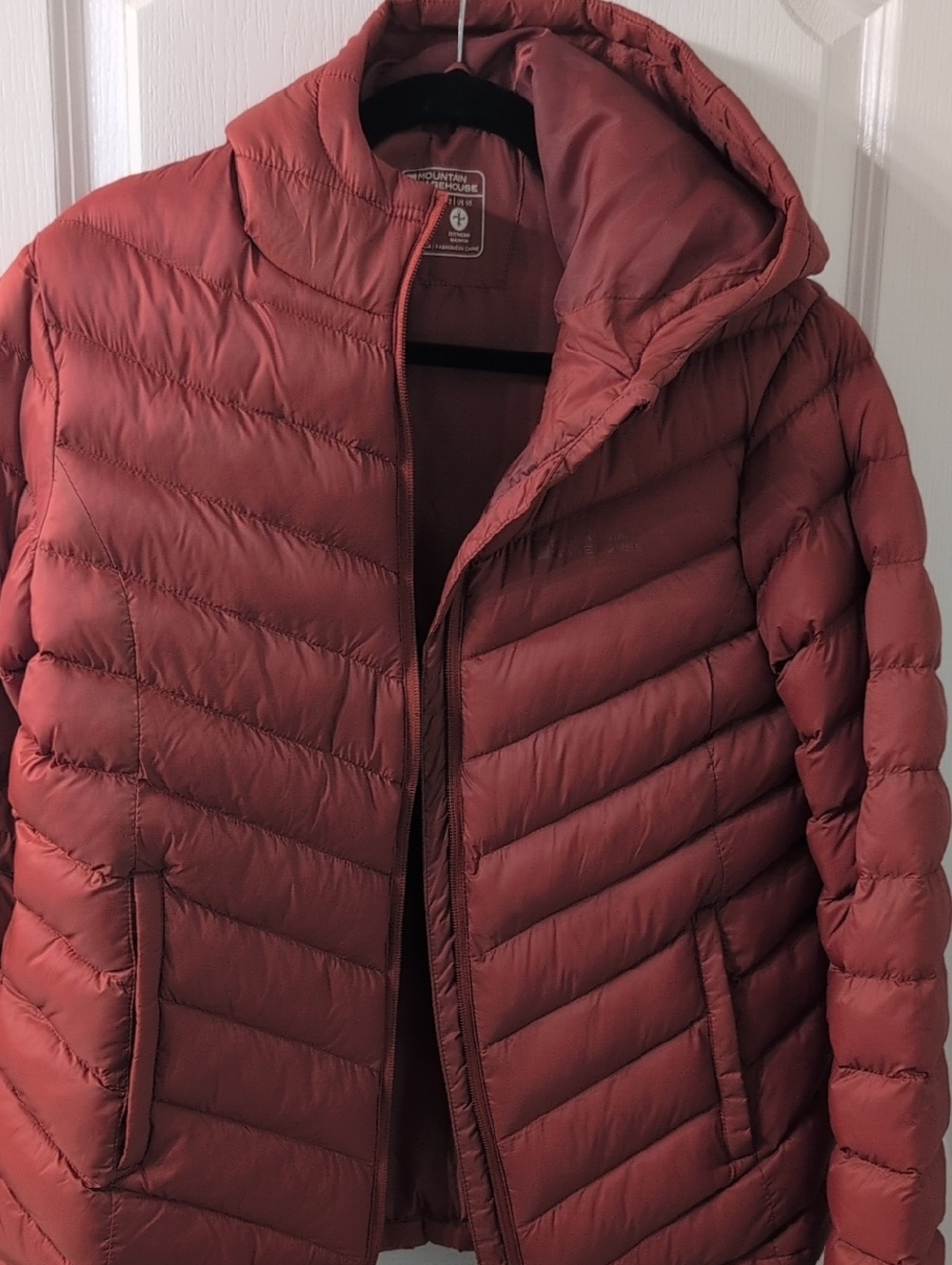 Mountain Warehouse Women’s Rust Color Hooded Puffer Jacket